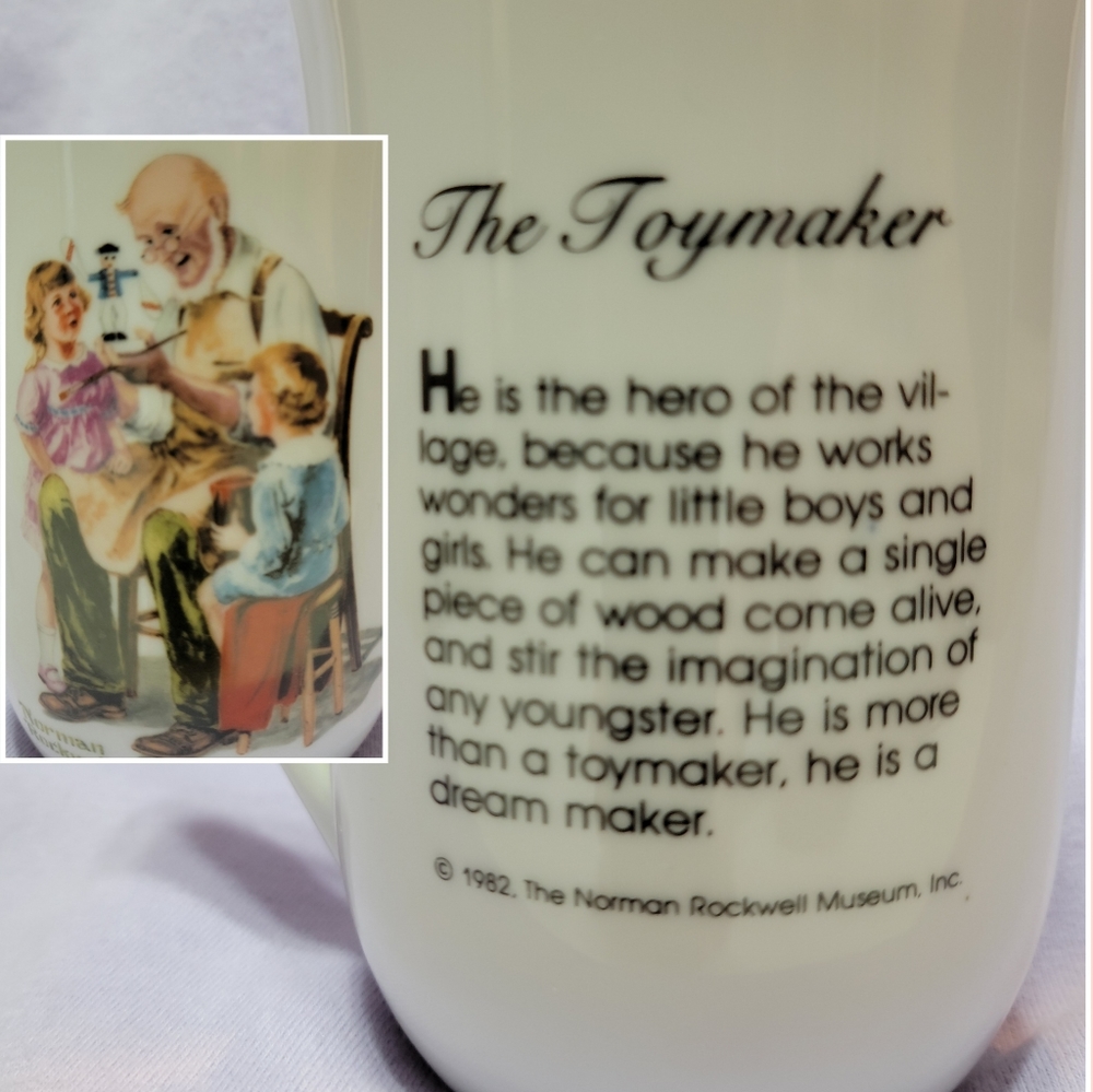Norman Rockwell Book & Collector Cups - Picture 3 of 5